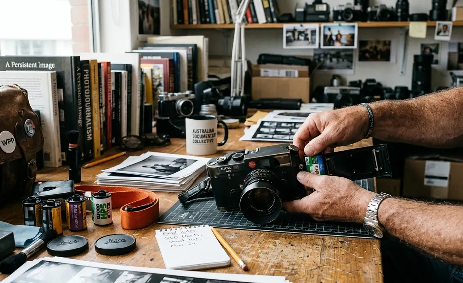 Image showing rangefinder_and_film